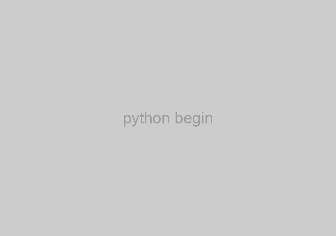 python begin